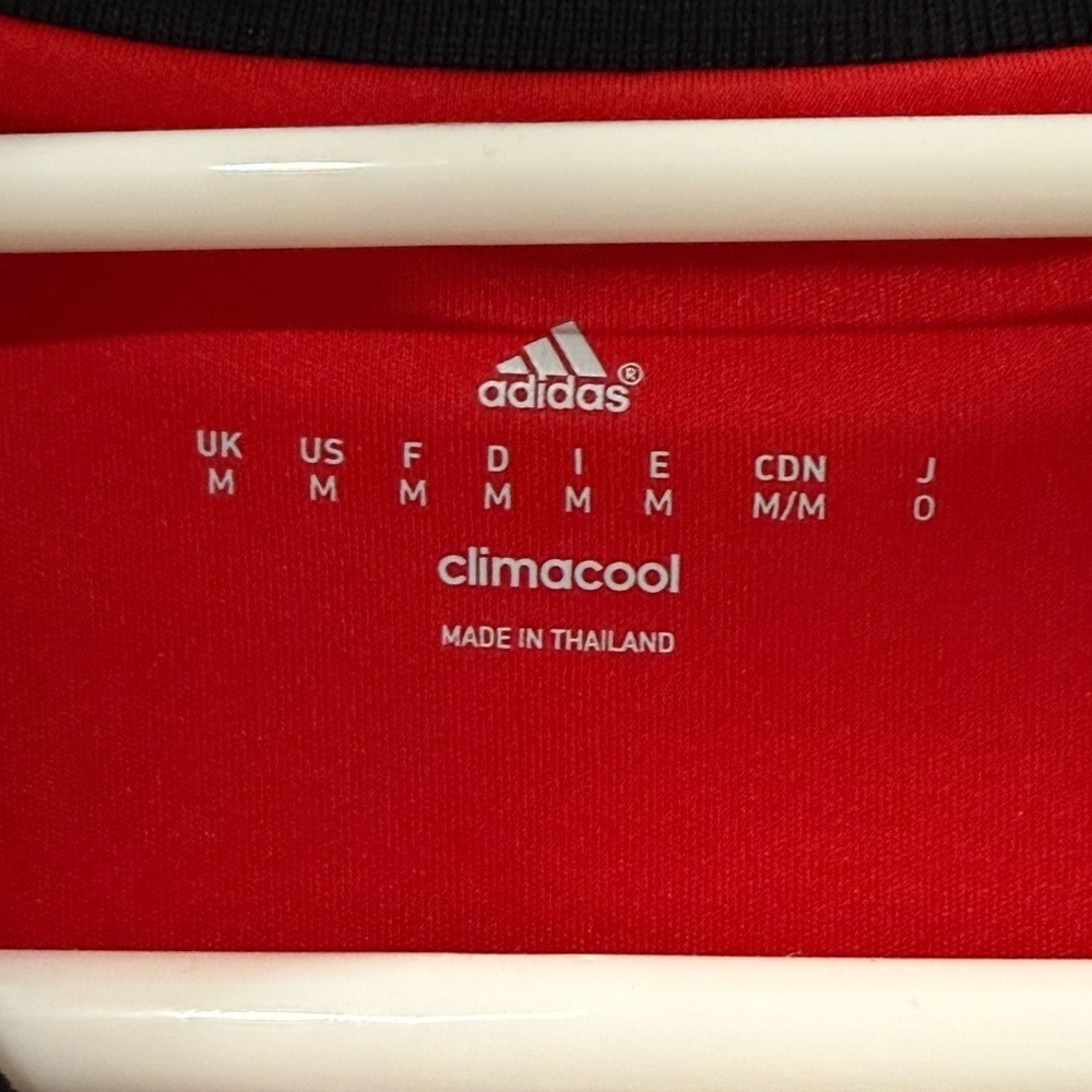 Adidas Red and White Soccer Jersey with Excellent Condition - Picture 7 of 8